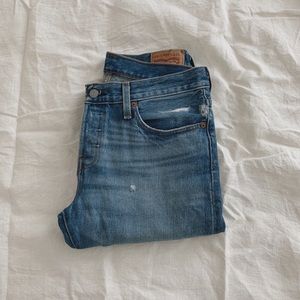 Levi’s 501 CT cropped hem